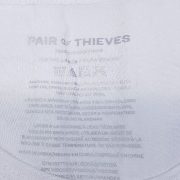PAIR OF THIEVES Shirt Mens XL White Pullover Tank Super Soft Cloud Comfortable - Picture 2 of 3